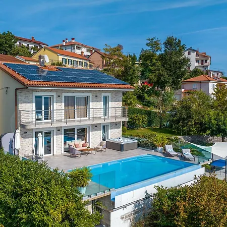 Maelynn Opatija With Heated Pool And Sea View Rubesi