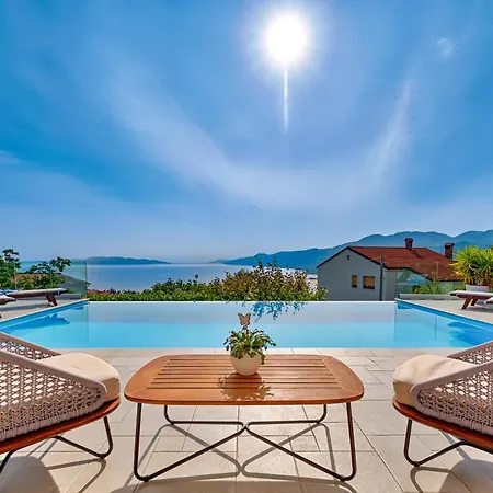 Maelynn Opatija With Heated Pool And Sea View