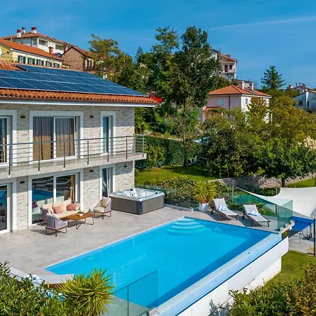 Vila Maelynn Opatija With Heated Pool And Sea View