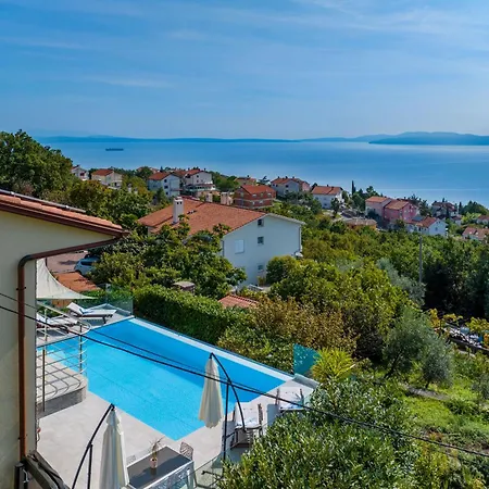 Maelynn Opatija With Heated Pool And Sea View Vila Rubesi