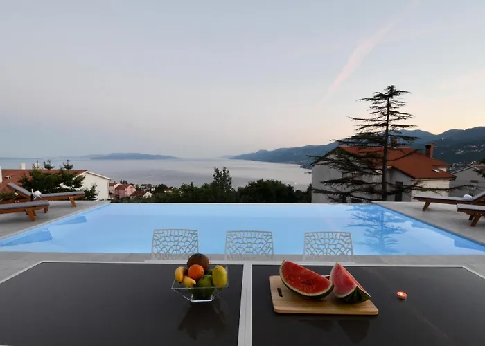 Βίλα Maelynn Opatija With Heated Pool And Sea View